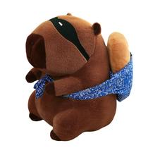 Almofada de pelúcia para animais de pelúcia com capivara TITQWOP Kawaii 13,2 cm