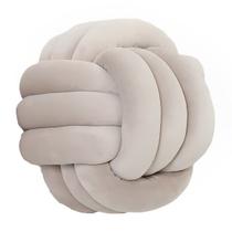 Almofada de pelúcia PUXU Knot Ball cinza claro 22 cm