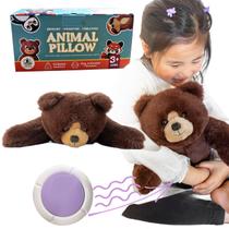 Almofada de pelúcia sensorial vibratória ponderada Lunapuer Bear 11x20 polegadas Almofada de pelúcia sensorial vibratória ponderada Lunapuer Bear 11x20 polegadas