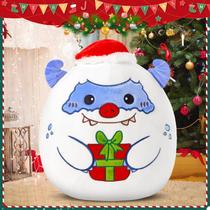 Almofada de pelúcia Snowman Snow Monster, presente de Natal de 30 cm para crianças