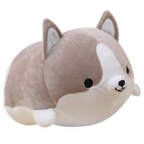 Almofada de pelúcia sofipal Corgi Dog Corgi Butt Shiba Inu 44 cm cinza Almofada de pelúcia sofipal Corgi Dog Corgi Butt Shiba Inu 44 cm cinza
