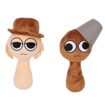 Almofada de pelúcia Sprunki para fãs de jogos de terror (2 unidades)