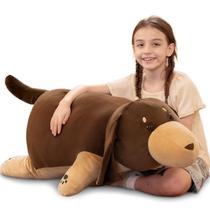 Almofada de pelúcia Tezituor Giant Dachshund 90 cm de bicho de pelúcia macio