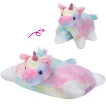 Almofada de pelúcia Toy Glow Guards de 16" Rainbow Unicorn
