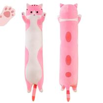 Almofada de pelúcia Toy Rexinc Long Pink Cat Stuffed Bich 50 cm