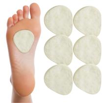 Almofada de pés de feltro metatarsal Mars Wellness com 4,8 mm de espessura, 6 pares