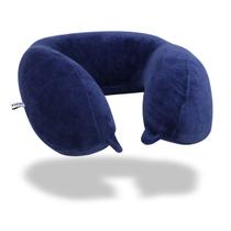 Almofada de Pescoço Apoio Encosto AZUL Anatômico NASA Padrão PREMIUM NAP Avião Viagem Leitura C/ Botão Antialérgico Almofada de Pescoço Apoio Encosto AZUL Anatômico NASA Padrão PREMIUM NAP Avião Viagem Leitura C/ Botão Antialérgico