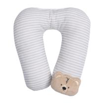 Almofada De Pescoço Bebê Papi Friends 100% Algodão Bordado