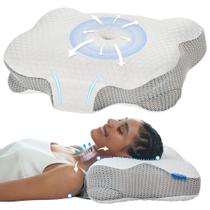 Almofada de pescoço cervical CorePillow para alívio da dor: espuma viscoelástica Almofada de pescoço cervical CorePillow para alívio da dor: espuma viscoelástica