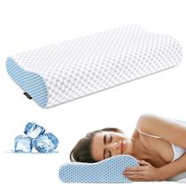 Almofada de pescoço cervical Ylekto Ergonomic Memory Foam com fronha Almofada de pescoço cervical Ylekto Ergonomic Memory Foam com fronha