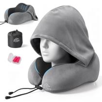 Almofada de Pescoço com Capuz SKYTRAX COMF para Viagem e Posicionamento Corporal Almofada de Pescoço com Capuz SKYTRAX COMF para Viagem e Posicionamento Corporal