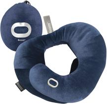Almofada de pescoço de viagem BCOZZY Flat Back Navy para adultos Almofada de pescoço de viagem BCOZZY Flat Back Navy para adultos