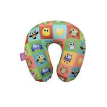 Almofada De Pescoço Micro Pérolas Corujinhas Coloridas - Zona criativa