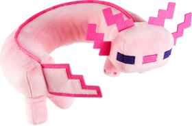 Almofada de pescoço Minecraft Axolotl Mattel de pelúcia com som