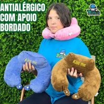 Almofada de Pescoço para Carro e Avião - Lavável e Macia