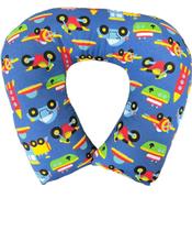 Almofada de Pescoço para viagem em Tricoline,Travesseiro de Descanso 30x33 cm, Ergonomico 250g, Fibra Silicone