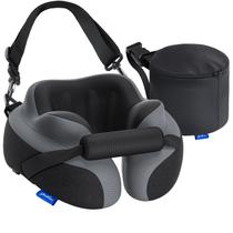 Almofada de Pescoço para Viagem ZIKEE Ergonômica com Dupla Fixação em Espuma Viscoelástica Almofada de Pescoço para Viagem ZIKEE Ergonômica com Dupla Fixação em Espuma Viscoelástica
