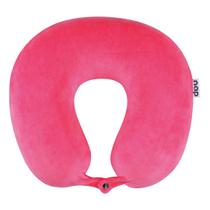 Almofada de Pescoço ROSA Apoio Encosto Anatômico Padrão PREMIUM My Travel - NAP - Original Viagem Leitura C/ Botão