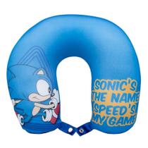 Almofada De Pescoço Sonic Micropérolas Oficial Jogo SEGA - Zona Criativa