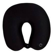 Almofada de Pescoço Vibration Preto 32cmx31cm - Zona Criativa Almofada de Pescoço Vibration Preto 32cmx31cm - Zona Criativa