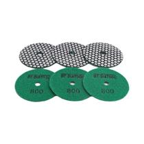 Almofada De Polimento Seco De Diamante Flexível 6pcs Ligação De Resina 4 Polegadas Para Grão De Almofada De Polimento Seco De Diamante Flexível 6pcs Ligação De Resina 4 Polegadas Para Grão De