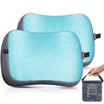 Almofada de praia Hikenture, pacote com 2 unidades, inflável, lavável, portátil