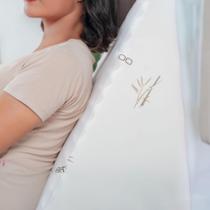 Almofada De Repouso Triangular Espuma Ergonômica Fibra Bambo