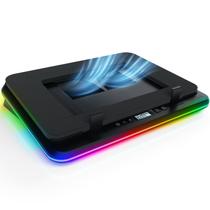 Almofada de resfriamento para laptop KLIM Turbofrost com 4 ventiladores Turbo de 17 polegadas