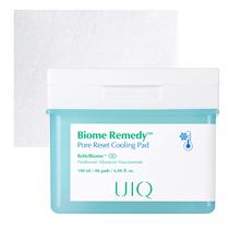 Almofada de resfriamento UIQ Biome Remedy Pore Reset com 80 almofadas