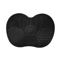 Almofada De Silicone Em Formato De Maçã Para Limpeza De Pincéis De Maquiagem Com Ventosa Para