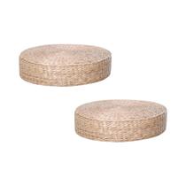 Almofada De Tatame Estilo Japonês, Feita À Mão, De Palha Trançada, Para Sofá, Almofada De Meditação