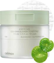 Almofada de toner celimax Ji.Woo.Gae CICA BHA PHA LHA 60 almofadas