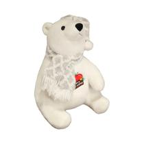 Almofada De Urso Polar De Natal Grande De 30-60cm Com Cachecol Decoração De Feriado Brinquedo De Almofada De Urso Polar De Natal Grande De 30-60cm Com Cachecol Decoração De Feriado Brinquedo De