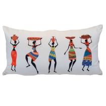 Almofada De Veludo Cru Estampada 35X58cm - Decortextil