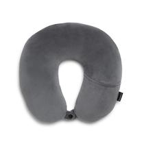 Almofada de viagem Brookstone Microbead Head Neck cinza escuro Almofada de viagem Brookstone Microbead Head Neck cinza escuro