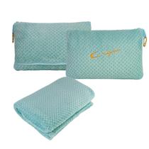 Almofada de viagem CLEXION Premium Soft 2 em 1 verde menta