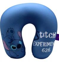 Almofada De Viagem De Pescoço Stitch Zona Criativa Cor Azul