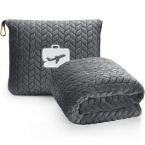 Almofada de viagem EverSnug Premium Grey Microplush