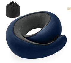 Almofada de viagem Memory Foam 2024 para suporte de pescoço de aviões Almofada de viagem Memory Foam 2024 para suporte de pescoço de aviões