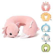 Almofada de viagem Niuniu Daddy Axolotl Kids 9-12 anos verde