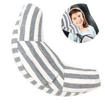 Almofada de viagem para assento de carro WenMei Neck Support Almofada cinza