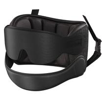 Almofada de viagem SARISUN Airplane com alça de queixo e máscara para olhos preta