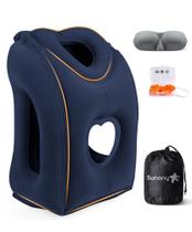 Almofada de viagem Sunany atualizada para voos longos com máscara para olhos