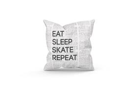 Almofada Decorativa 25x25 Personalizada Skate Eat Sleep Skate Repeat Almofada Decorativa 25x25 Personalizada Skate Eat Sleep Skate Repeat