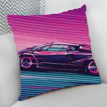 Almofada Decorativa 25x25 Personalizado Carro Tunado Tunnig Rosa e Azul Almofada Decorativa 25x25 Personalizado Carro Tunado Tunnig Rosa e Azul