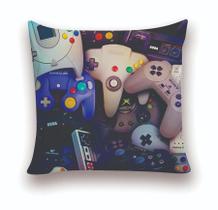 Almofada Decorativa 25x25 Personalizado Cheias Controle Retro