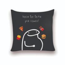 Almofada Decorativa 25x25 Personalizado Cheias Flork Boca Foi Feita