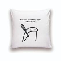 Almofada Decorativa 25x25 Personalizado Cheias Flork Com Calma