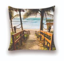 Almofada Decorativa 40x40 Personalizado Cheias Porto de Galinhas