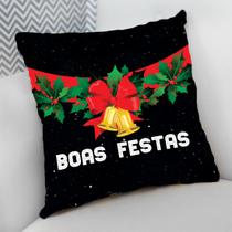 Almofada Decorativa 40x40 Personalizado Natal Boas Festas Final do Ano